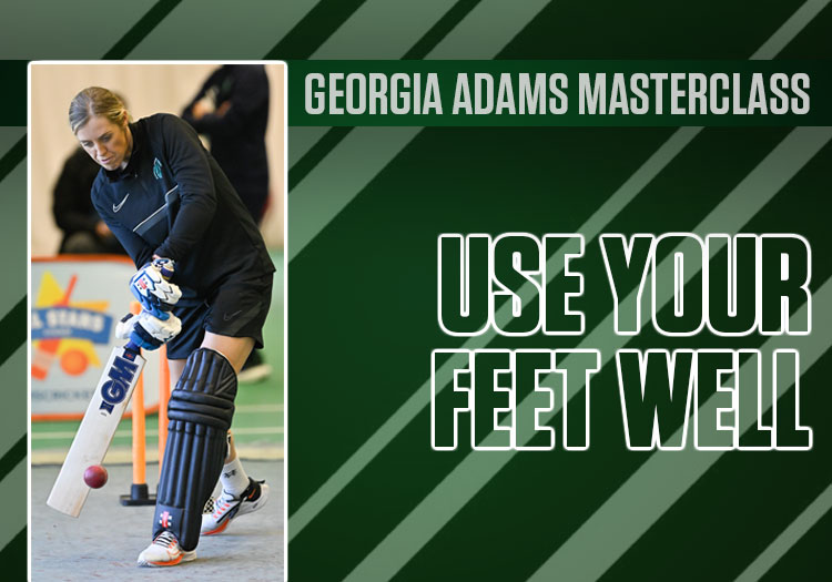 Georgia Adams batting masterclass: How to play spin bowling in three shots