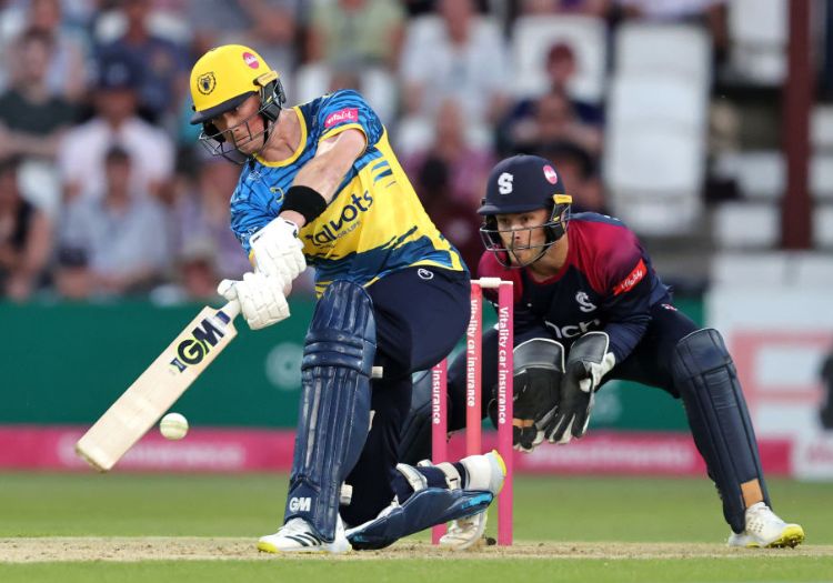 Notts Outlaws Andre Russell during the NatWest T20 Blast Finals