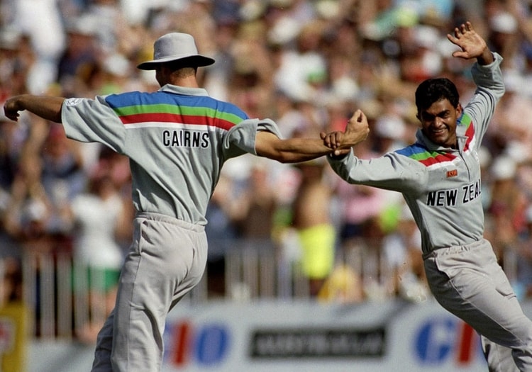 New Zealand team shirt, 1992 Cricket World Cup - Australian Sports